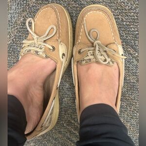 Worn Sperry Boat Shoes